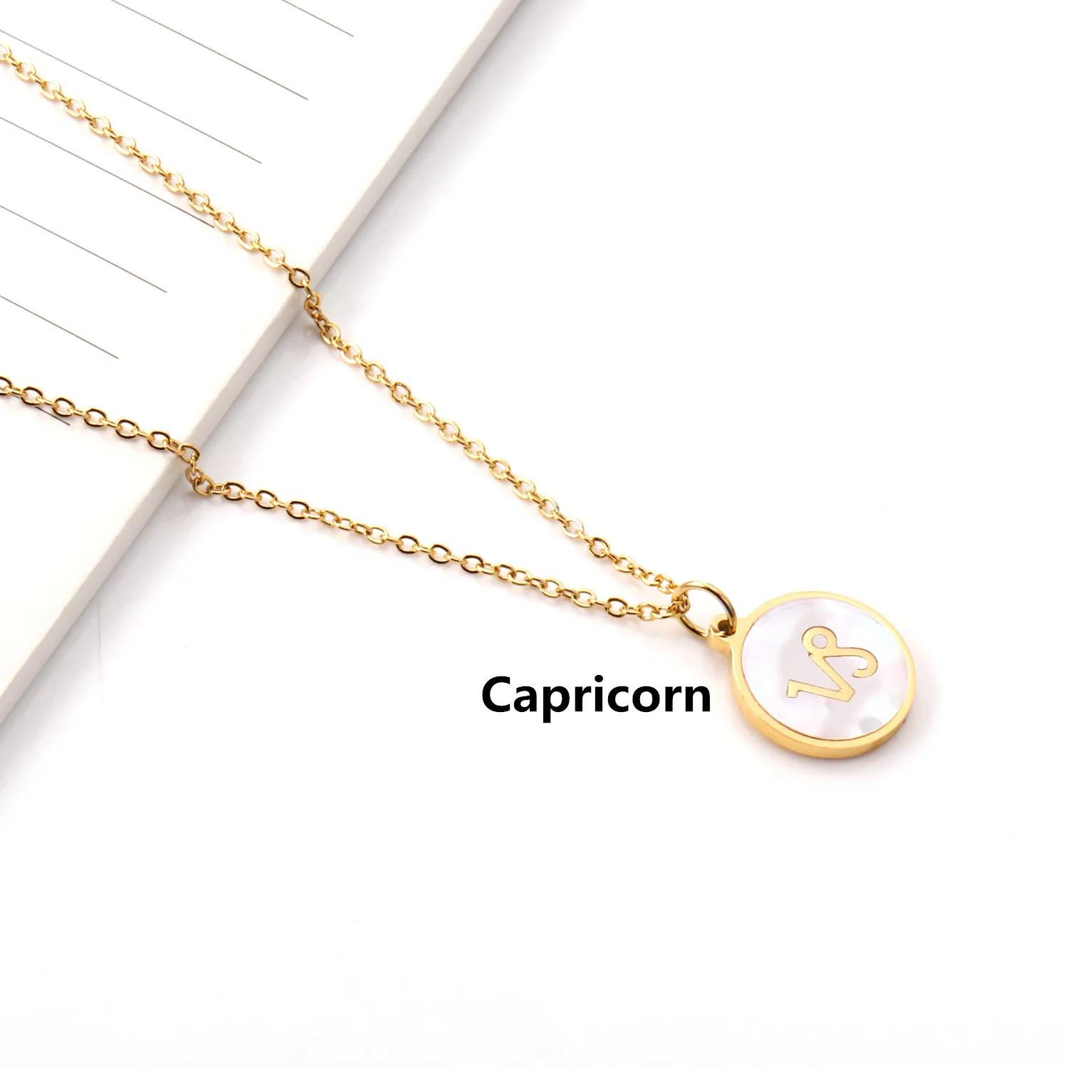 Горячая Новинка 12 созвездий ракушки ожерелья collares mujer круглое ожерелье с