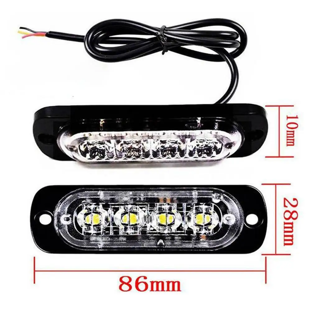 4 светодиодных стробоскопа предупреждающий светильник стробоскоп решетка