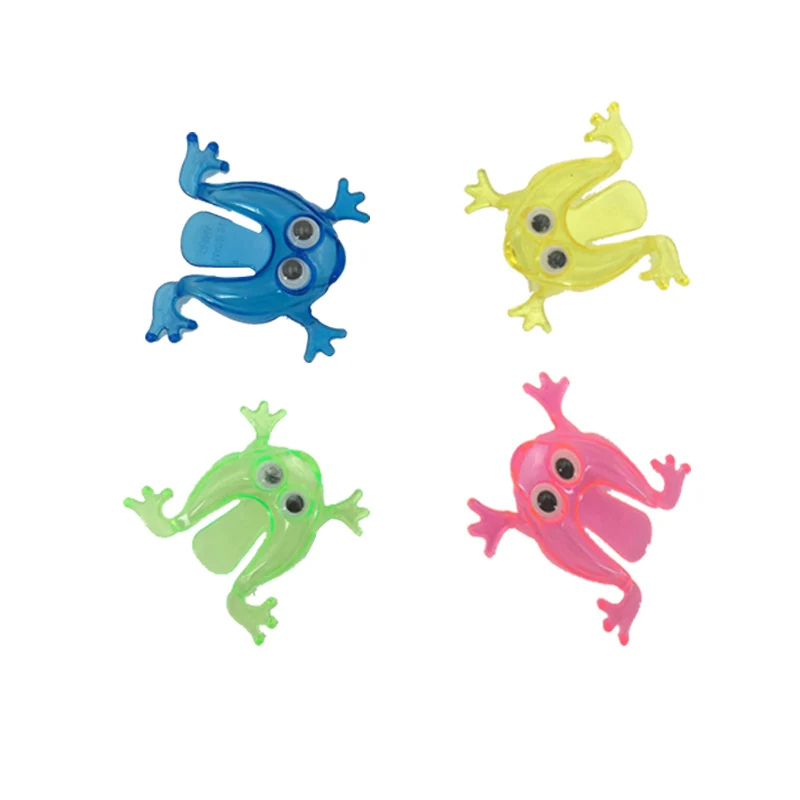 Ностальгическая игрушка лягушка прыгающая пластиковая детская для малышей