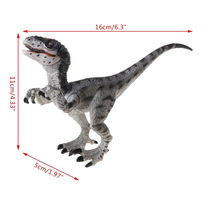 

Raptor Dinosaur Action Figure Toys Hand Puppet Kids Educational Model