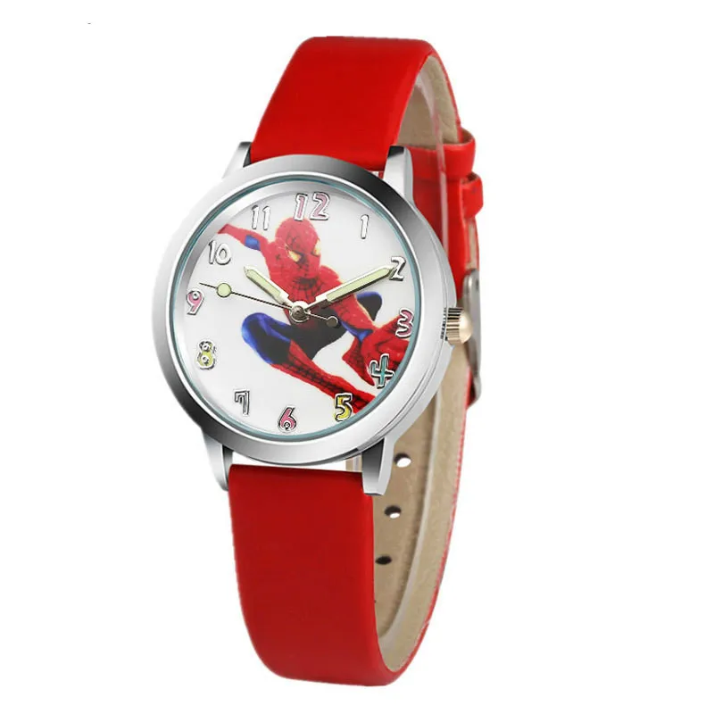 

Watch 3D cartoon spider man quartz children watch leisure boy clock kids watches boys watches kids watches children watch