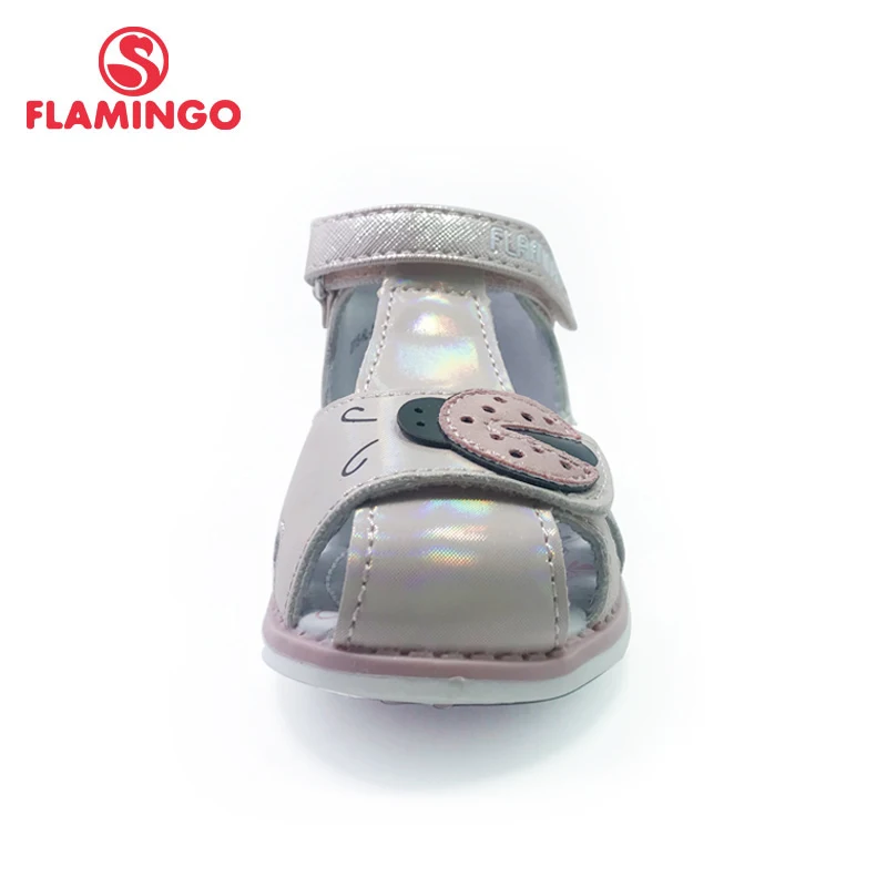 Фламинго 2021 детские сандалии на плоской подошве и застежке липучке арочный