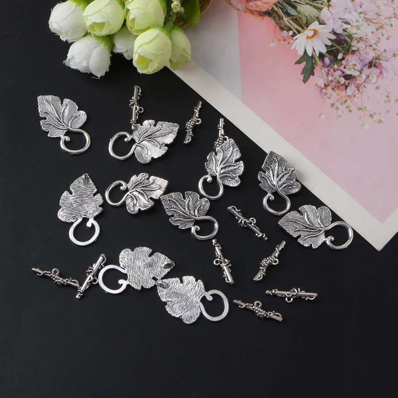 

10 шт./компл. застежка-переключатель из сплава, застежка Т-образной формы для изготовления браслетов, ювелирных изделий T8DE