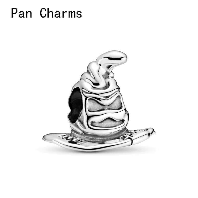 

High Quality Wholesale 30% Silver Metal Talking Hat Magic Charm Beads Fit Original Bracelet For Jewelry Making DIY
