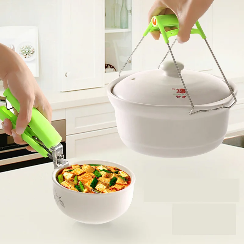 

Kitchen Tool Multifunctional Stainless Steel Dish Rack Set Anti-scald Dish Clip and Tray Clip Kitchen Utensils for Cooking