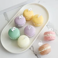macaron scented candles handmade lovely diy candles aromatherapy scented wedding home decoration ins shooting props lightings