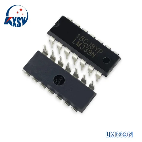 10 шт. LM339N DIP14 LM339 DIP 339N DIP-14 Квадратный сравнитель источника питания новый и оригинальный микросхема.
