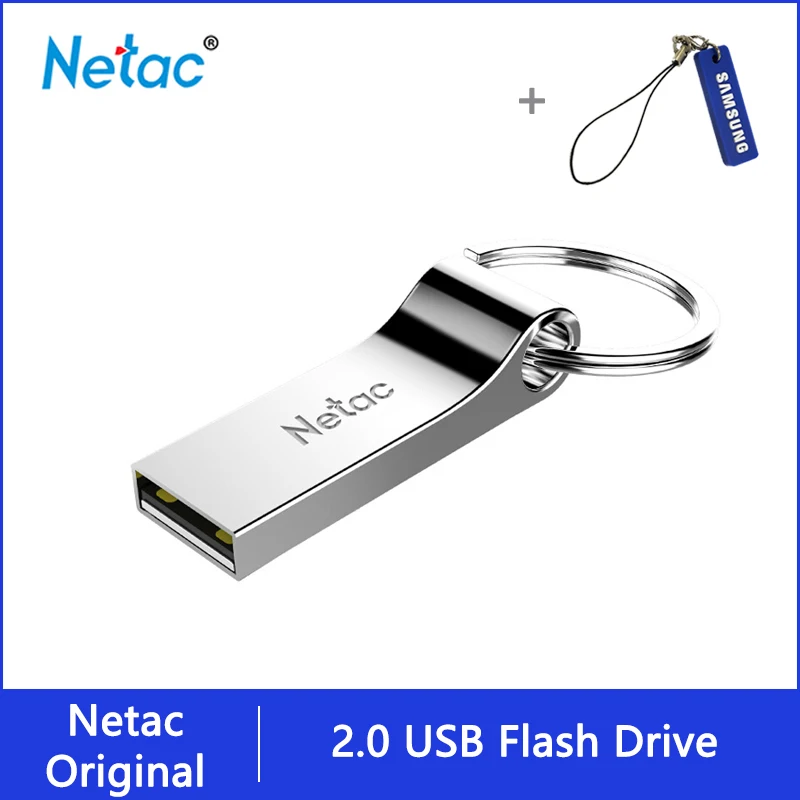 Netac U275 металлическая Флешка с кольцом для ключей 8 ГБ 16 32 Aluninum сплав USB 2 0 |