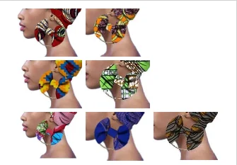 

African Earrings Fashion Women 10 pairs WYA078