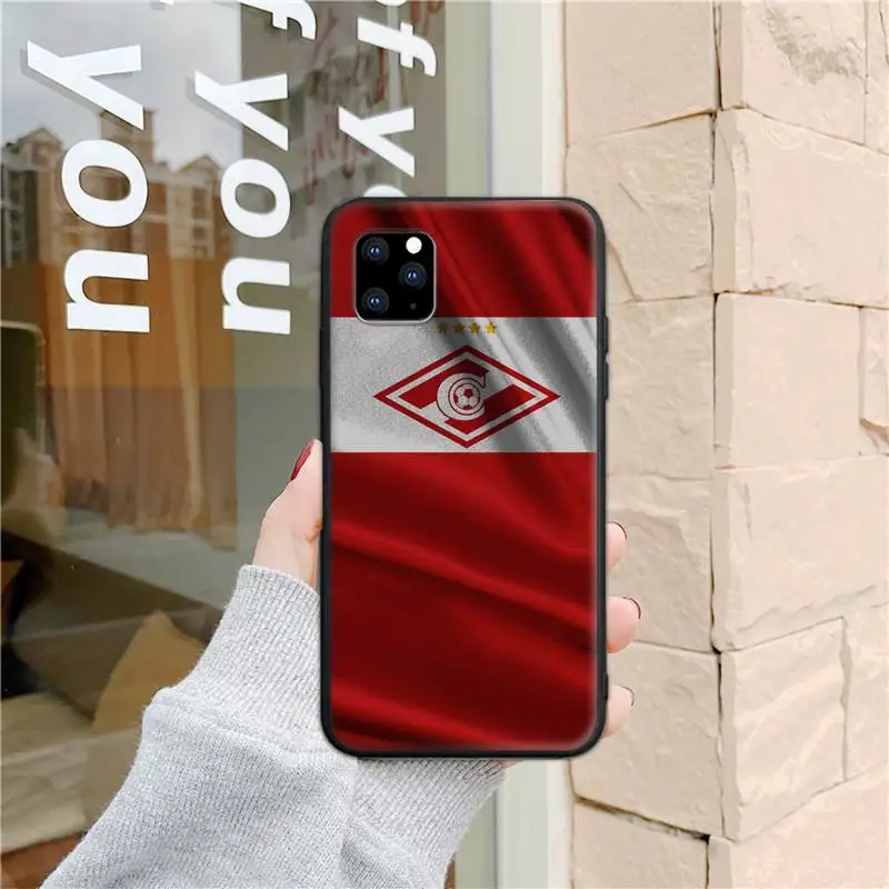 

Russian Spartak moscow football Phone Case for iphone 6s 7 8 plus xr xs 11 12pro max mini Silicone Fundas Coque