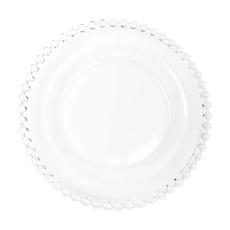 

Glass Dinner Plate Serving Platter Dish Glass Serving Dish Food Tray Party Platter for Fish Sushi Fruit Cheese(Large)