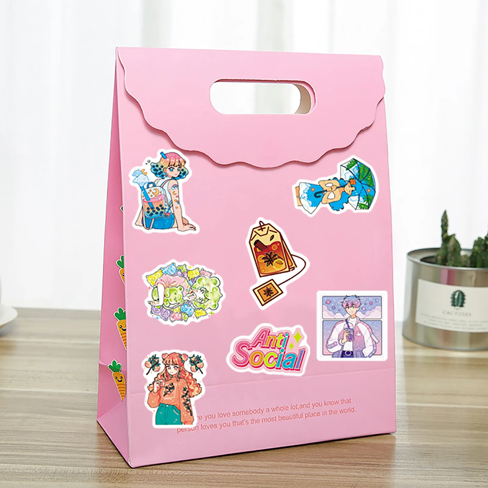 

10/30/50PCS Summer Fresh Cute Cool Cartoon Graffiti Stickers Mobile Phone Luggage Guitar Car Decoration Non-repetitive Stickers