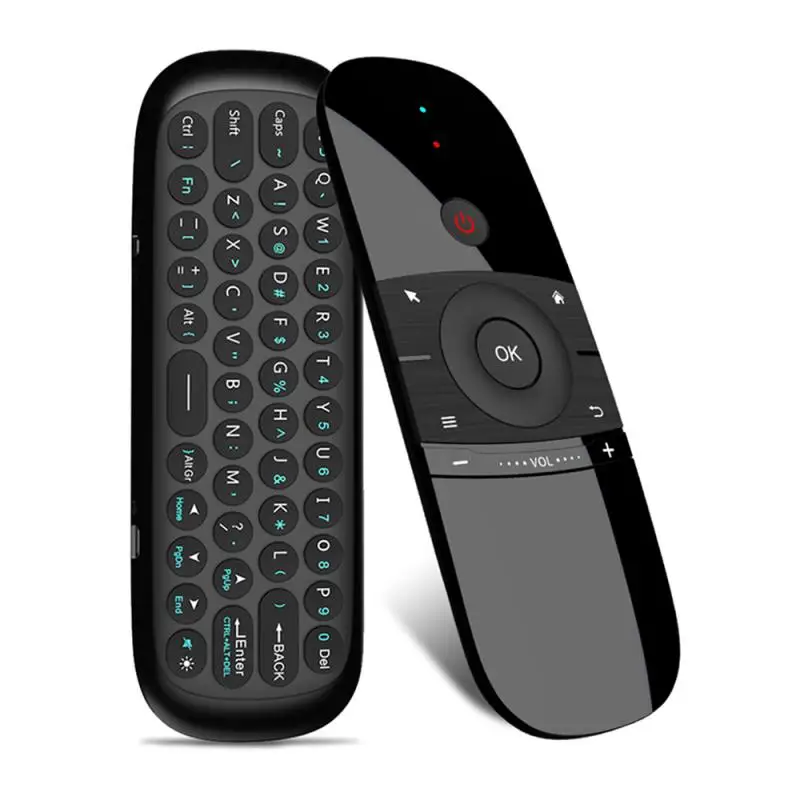 

Double-Sided Air Fly Mouse USB Remote For Android TV BOX PC Wechip W1 Infrared Sensing Body Sense Mini 2.4G Wireless Keyboard