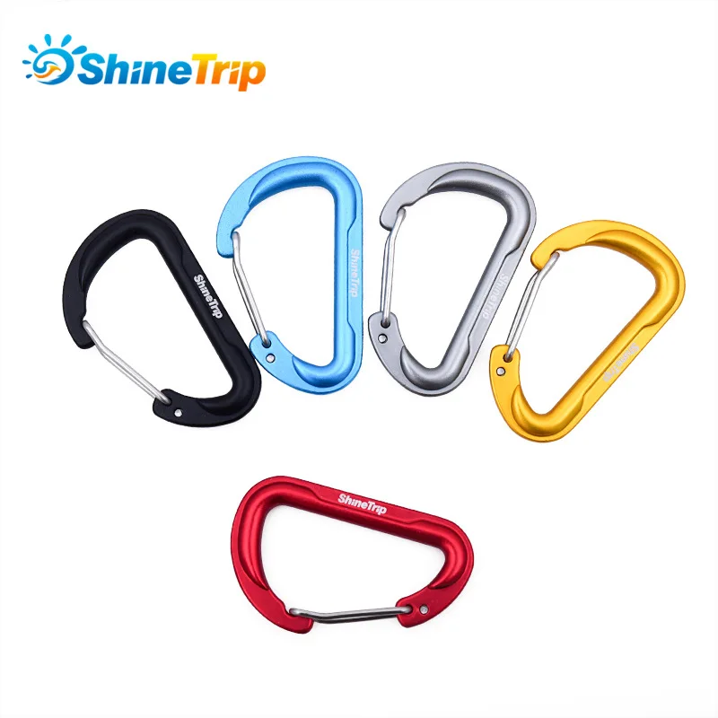 

4pc Outdoor Climbing Buckle D Shape Aluminium Alloy Buckle Carabiner Survial Key Chain Climb Hook Clip Backpack Buckle Keychain