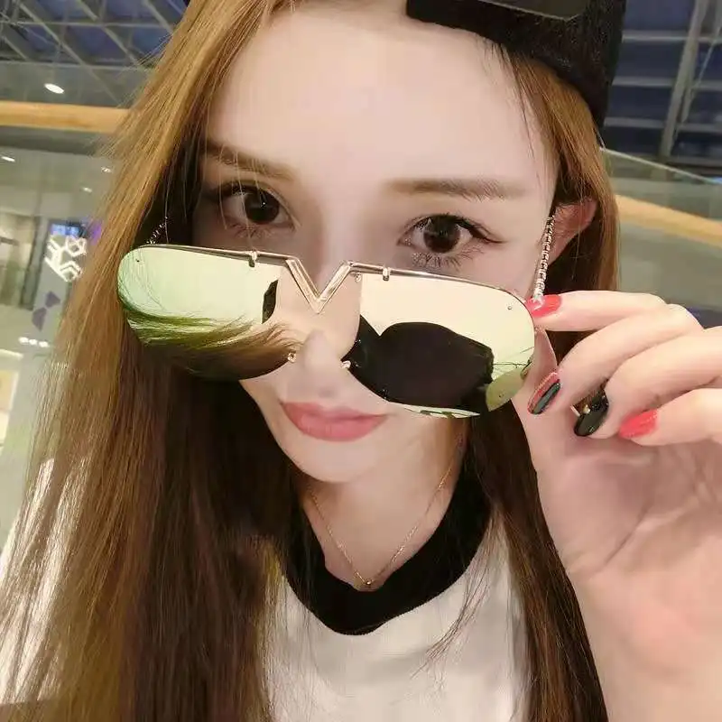 

Fashion Oversized Sunglasses Men's Sunglasses Men Brand Designer Goggle Sun Glasses Female Style Oculos De Sol UV400