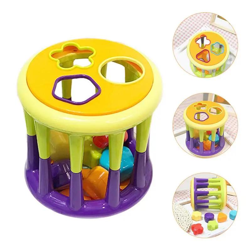 

1pc Newborn Rattle Toy Rolling Early Educational Plastic Baby Shaking Toy Infant Handbell