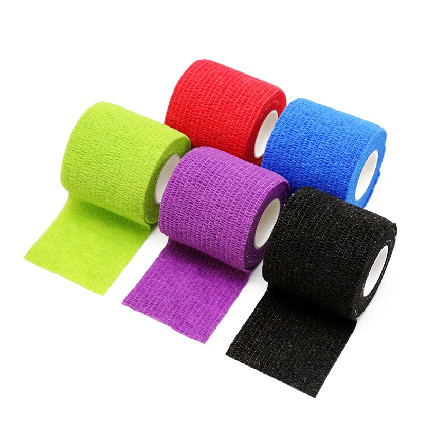 

EMALLA Tattoo Bandage 6pcs Disposable Self-adhesive Elastic Bandage Grip Cover Wrap Sport Tape Of Tattoo Accessories Random