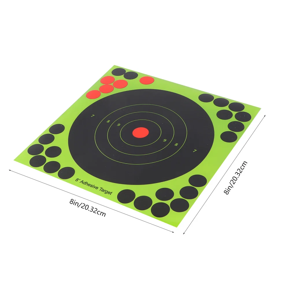 

25pcs Fluorescent Shooting Target Paper Stickers Adhesive Arrow Darts Aiming Stickers (Random Color)