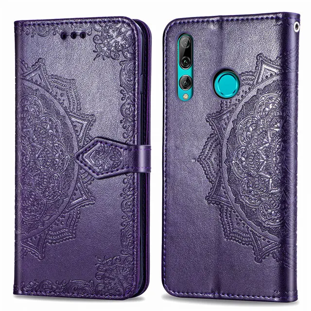 Дурман Цветы Чехол с тиснением для huawei Y5 Y6 Y7 Y9 Pro флип-чехол из искусственной кожи y6 y9 Prime Чехол-бумажник чехол для телефона оболочки