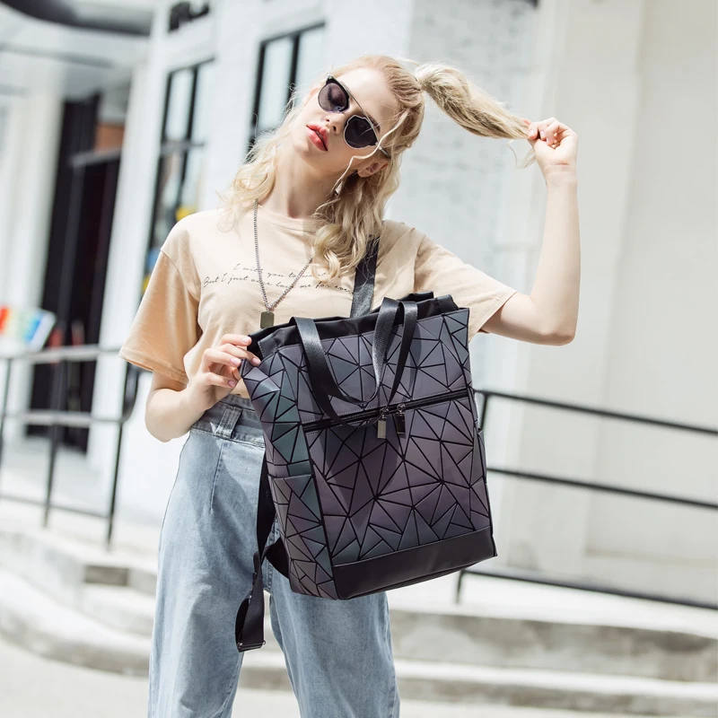 Лидер продаж Новый светящийся большой женский рюкзак женские рюкзаки