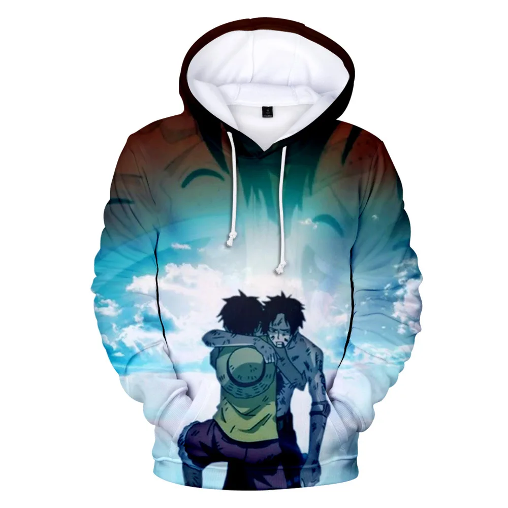 

2021 Hot Sale 3D One Piece Anime Hoodies Men Boys Sweatshirts Hooded Fashion Loose Long Sleeve Print One Piece Hoodies Oversize