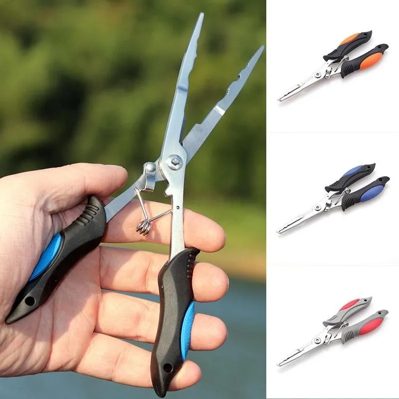 

1pc Fishing Pliers Multifunction Scissors Convenient Cutter Fishing Pliers Steel Bait Line Tools Scissors Lure Fi C1C0