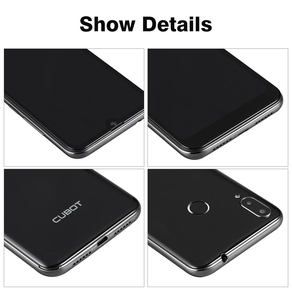 Cubot R19 5 71 дюймов экран для смартфона с каплями воды Android 9 0 четырехъядерный
