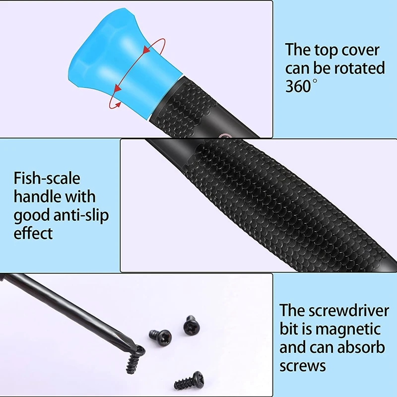 Набор прецизионных магнитных отверток с плоской головкой/звездой 24 шт. отвертки