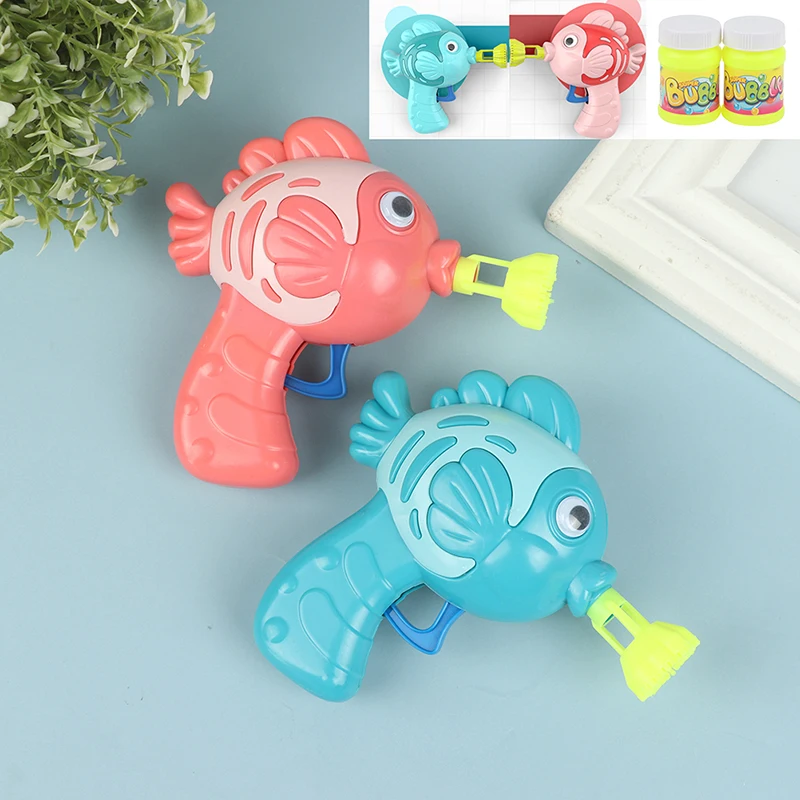 

Детский пистолет для пузырей, игрушки, мультяшная рыба, машина для мыльных пузырей, забавная машина для создания пузырей, летние игрушки для...