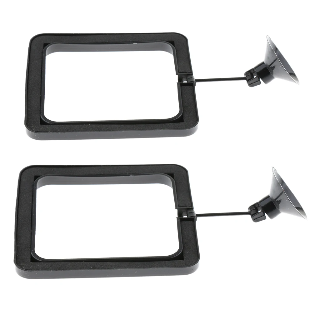 2 шт. аквариум для рыбок Кормление кольца с плавающей Еда Фидер присоской квадрат