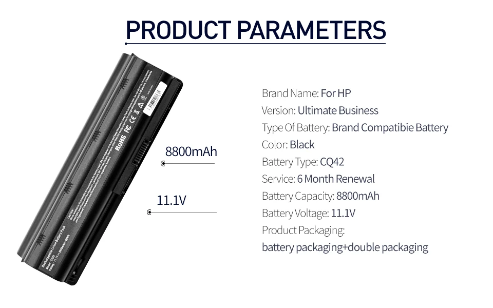 8800 мАч батарея для hp MU06 для Compaq CQ32 CQ42 CQ43 CQ56 CQ62 CQ630 CQ72 для hp Pavilion dm4 dv3 dv5 dv6 dv7 g4 g6 g7