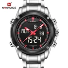 NAVIFORCE мужские спортивные цифровые часы, Роскошные военные часы, мужские кварцевые аналоговые часы с будильником, мужские водонепроницаемые наручные часы