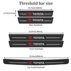 Автомобильные аксессуары для Toyota для украшения интерьера, специальная дверь, порог из углеродного волокна, greeter педаль Rav4 Corolla Camry Yaris C-hr Prius RD
