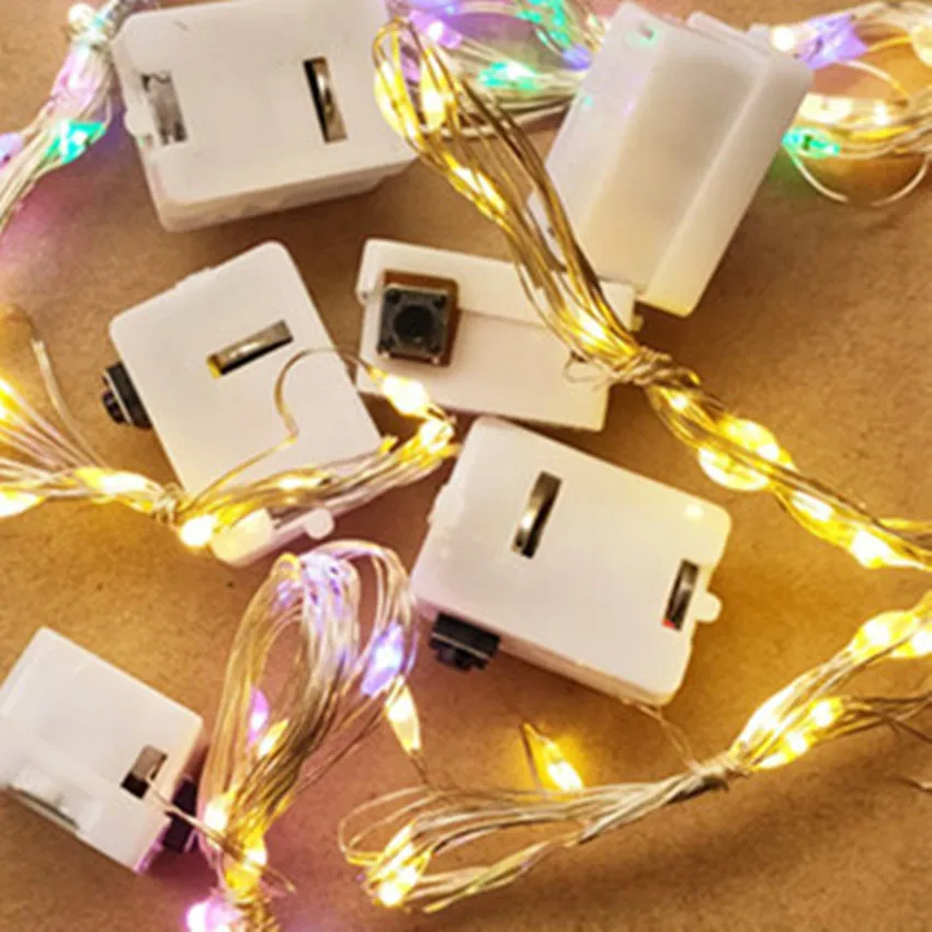

1/2M Fairy Light Battery Powered String Copper Wire Light for Christmas Garland Indoor Bedroom Home Wedding New Year Decoration
