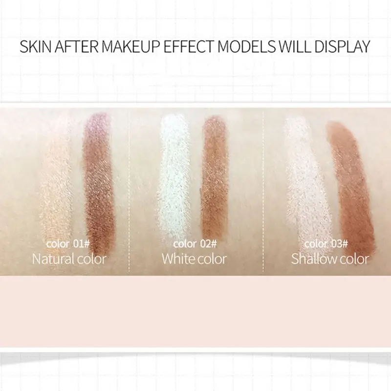 3 типа двусторонняя основа для лица базовый контур палочка макияжа пудра