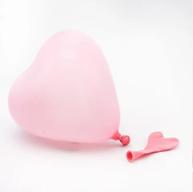 light pink 10 шт./лот 10 дюймов розовый белый красный латексные шары «любовь» в форме сердца утолщение Свадебные перламутровые шары поставки День Рождения Декор - Цвет: light pink