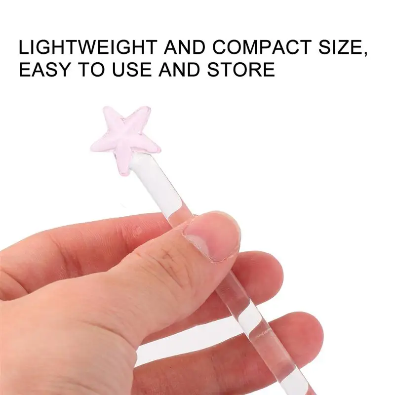 5 шт. разные цвета прозрачный Стекло коктейль смеситель Stick Творческий палочка