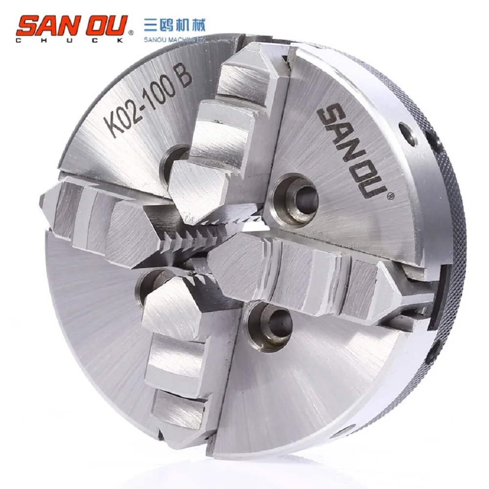 SAN OU K02 100B Мини четыре кулачковый патрон/100 мм Самоцентрирующийся Зажимной
