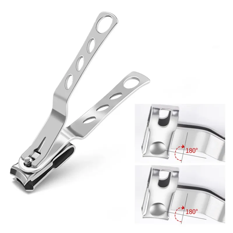 Нержавеющая сталь вращающийся на 360 градусов кутикулы кусачки для ногтей триммер