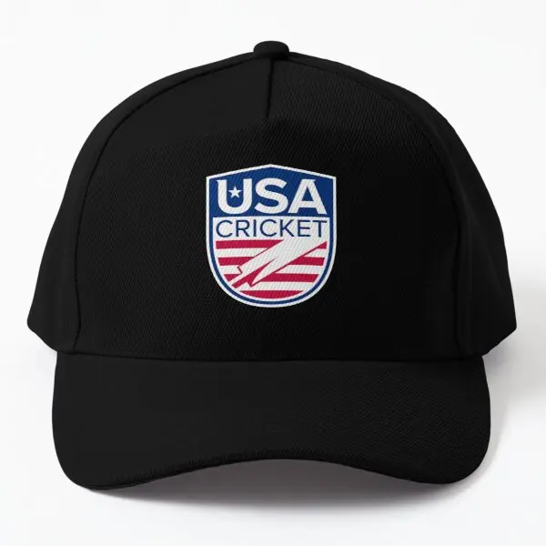 

Usa International Cricket Baseball Cap Hat Outdoor Sport Women Snapback Black Casquette Czapka Fish Sun Casual Printed Hip Hop