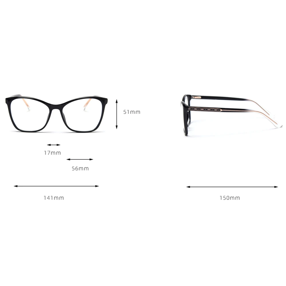 

Peekaboo fashion ladies glasses optical TR90 frame clear lens cat eye glasses frame women birthday gift items high quality