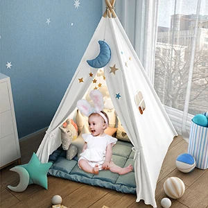 

130CM Kids Tent Play House Portable Wigwam for Children Indoor Baby Indian Teepee Outdoor Camping Tents Toy Princess Castle Gift