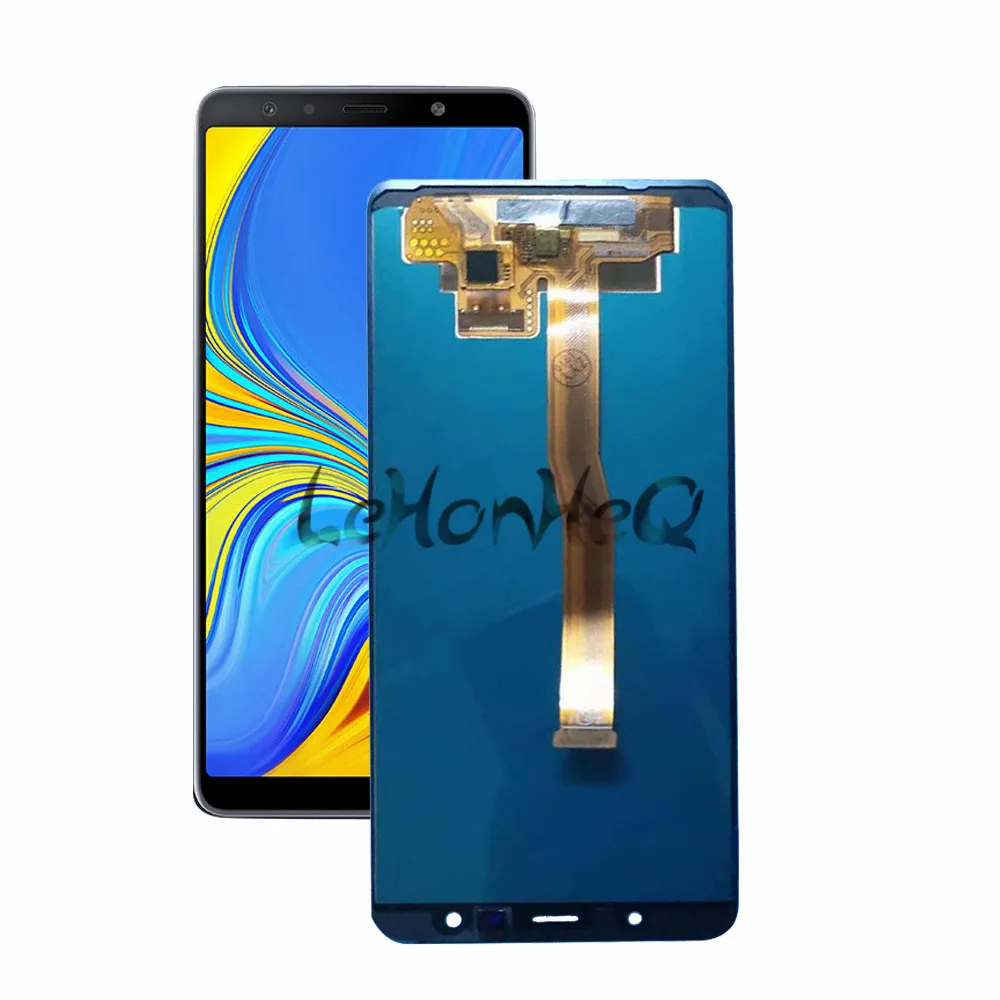 Супер AMOLED/OLED/TFT lcd для samsung Galaxy A7 A750 SM-A750F A750F дисплей с сенсорным экраном в сборе Запасная часть