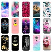 for motorola moto g6 play case silicon full flower painting soft tpu back cover for motorola moto g6 play protective phone shell