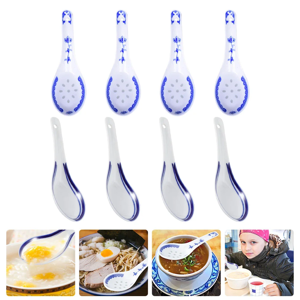 

8 шт., керамические ложки для супа