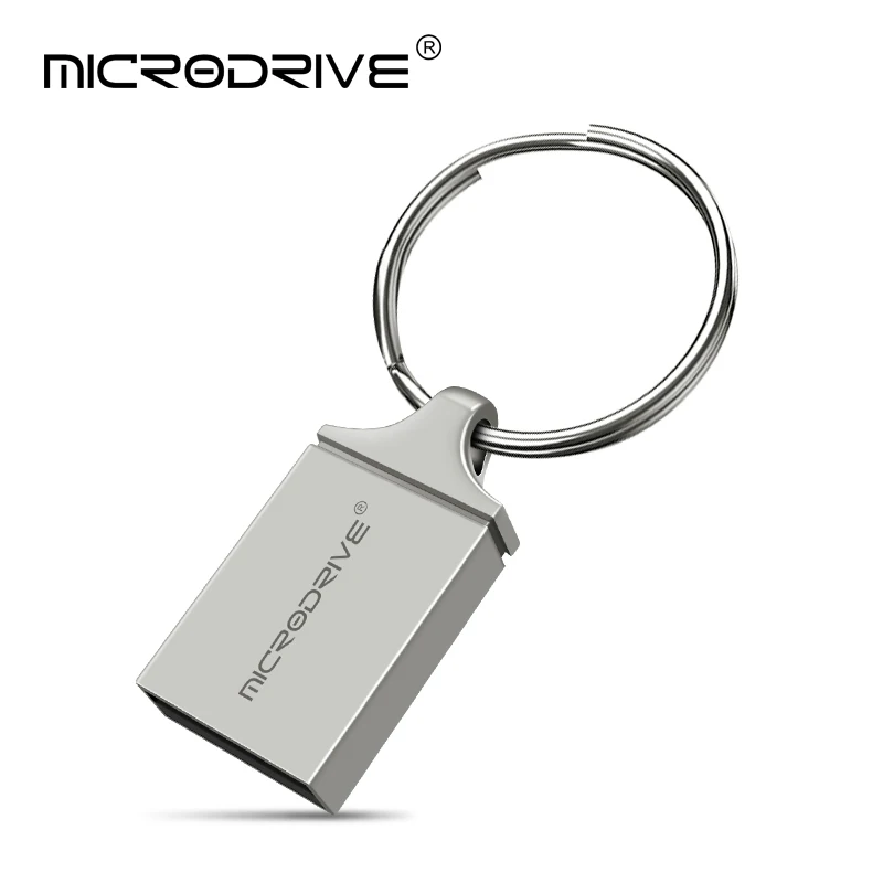 

Metal Pendrive 32GB 64GB USB Flash 4GB 8GB 16GB USB Stick 128GB metal U disk Key Ring Memory Storage for computer
