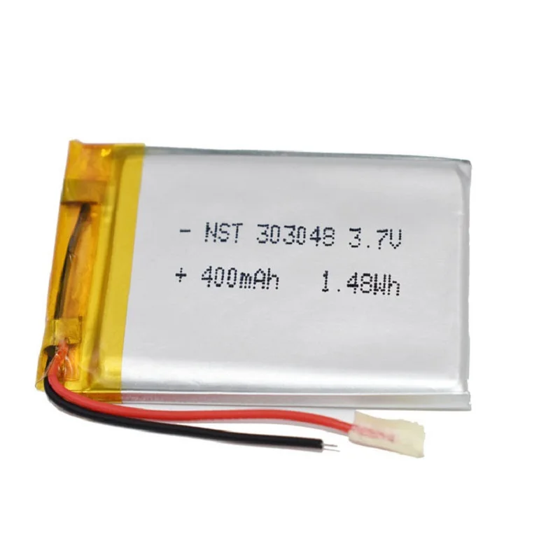 

303048 3.7V 400mAH 303050 PLIB polymer lithium ion / Li-ion Rechargeable battery for GPS mp3 mp4 mp5 dvd Remote Control E-book