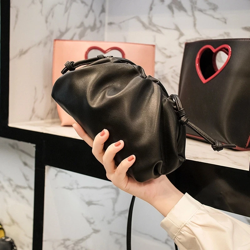 

PU Hand Bags Small For Women 2021 Trend Leather Crossbody Bags Women's Fashion Luxury Branded Black Shoulder Handbags Winter