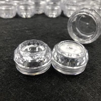 100pcs 30x18 5mm 3mltransparent plastic cream bottle rotary cover cosmetic box