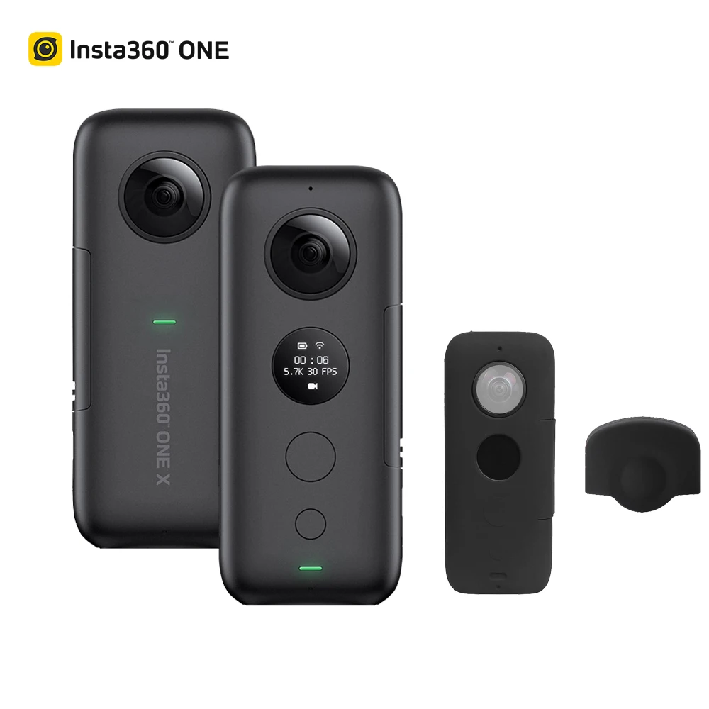 Новейшая панорамная камера Insta360 ONE X 360 с картой 32 ГБ для iPhone samsung Xiaomi 5,7 K Video 18MP 360 Экшн-камера